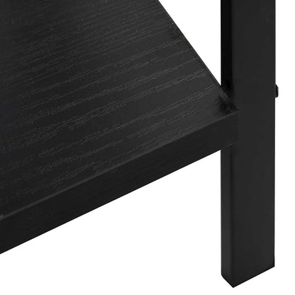 Scaffale Libri 5 Ripiani Nero 60x27,6x128,5cm Legno Multistrato | homemem39
