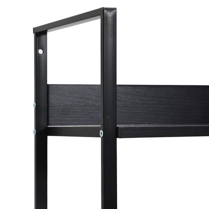 Scaffale Libri 5 Ripiani Nero 60x27,6x128,5cm Legno Multistrato | homemem39