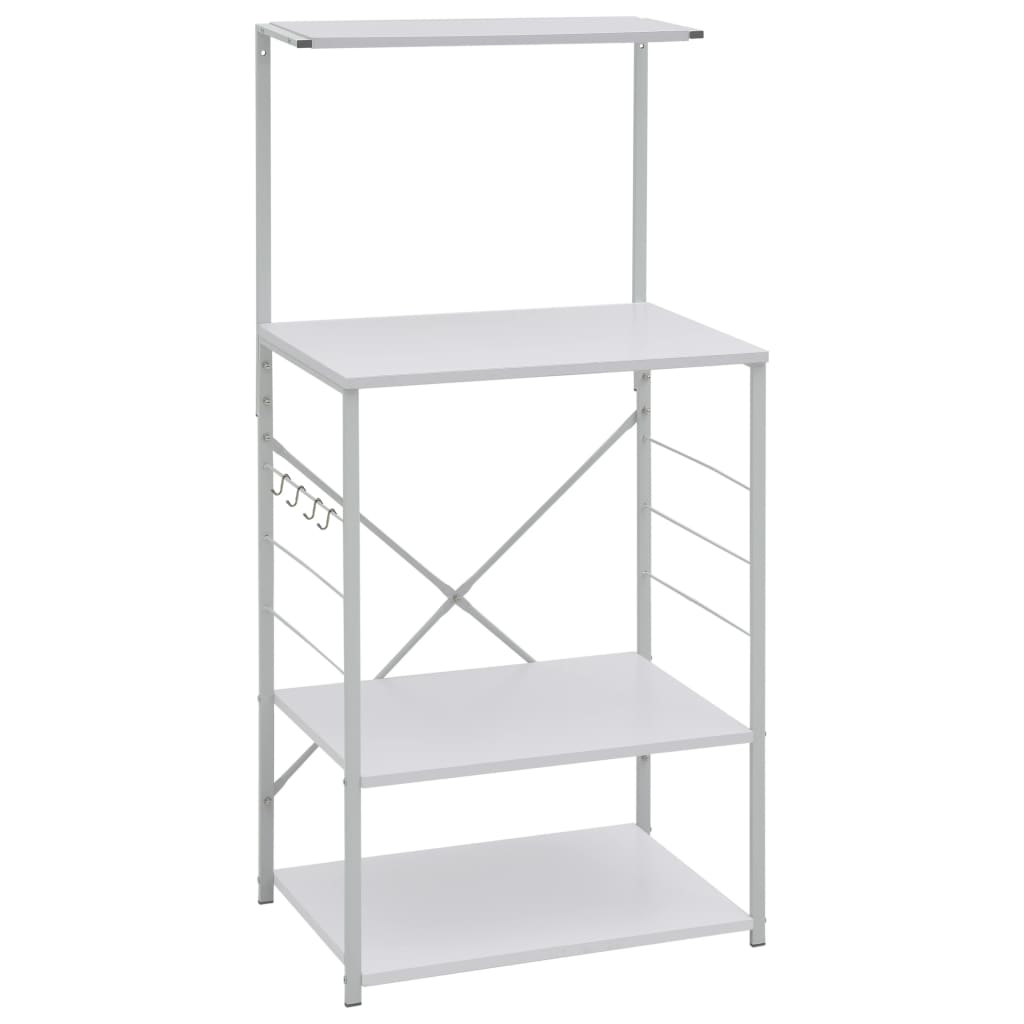 Mobile per Microonde Bianco 60x39,6x123 cm Legno Multistrato - homemem39
