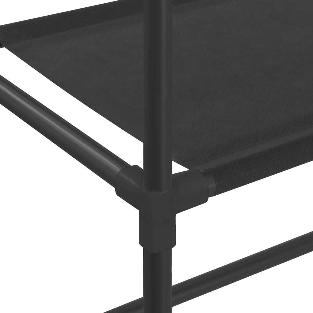 Scaffale per Lavatrice con 3 Ripiani Nero 69x28x169 cm - homemem39