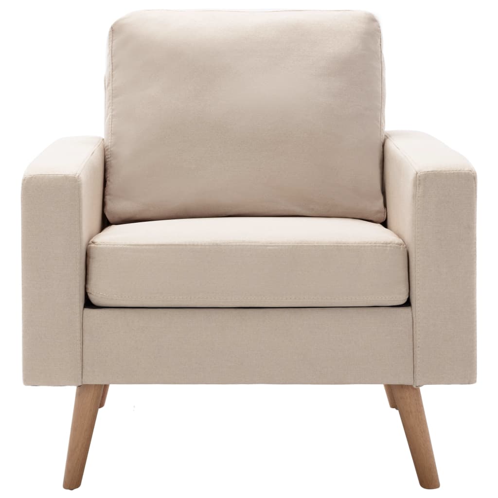 Cream Armchair in Fabric