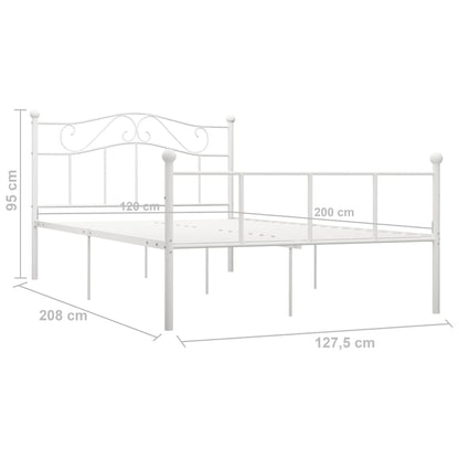 Giroletto Bianco in Metallo 120x200 cm | homemem39
