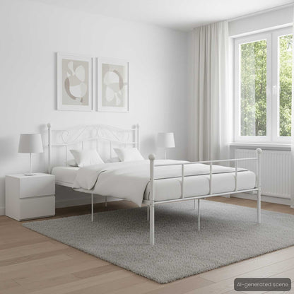 Giroletto Bianco in Metallo 140x200 cm