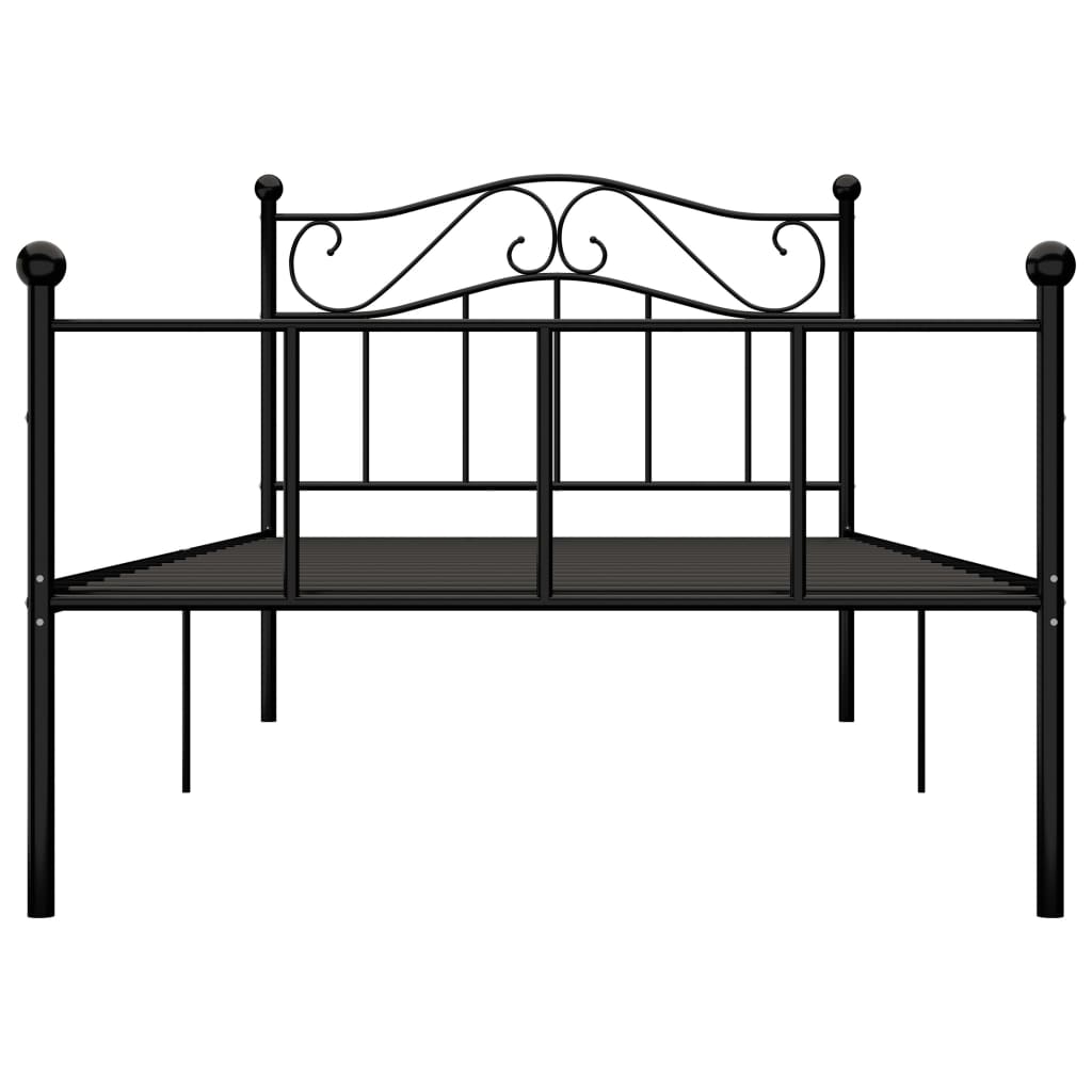 Giroletto Nero in Metallo 100x200 cm | homemem39