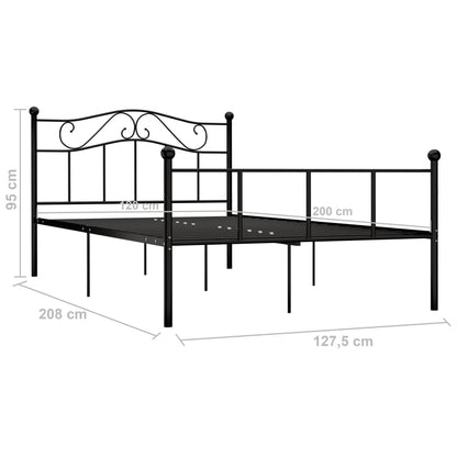 Giroletto Nero in Metallo 120x200 cm | homemem39