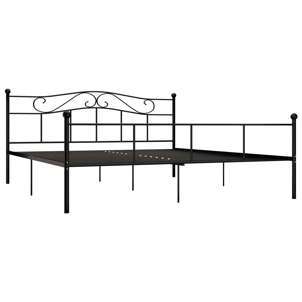 Giroletto Nero in Metallo 180x200 cm | homemem39
