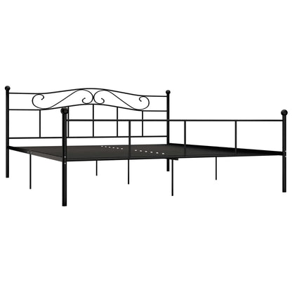 Giroletto Nero in Metallo 180x200 cm | homemem39