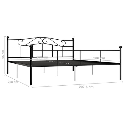 Giroletto Nero in Metallo 200x200 cm | homemem39