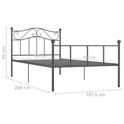 Giroletto Grigio in Metallo 100x200 cm | homemem39