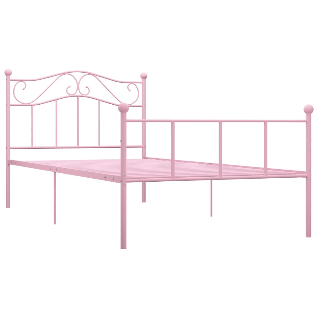 Giroletto Rosa in Metallo 90x200 cm | homemem39