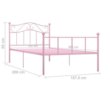 Giroletto Rosa in Metallo 100x200 cm | homemem39