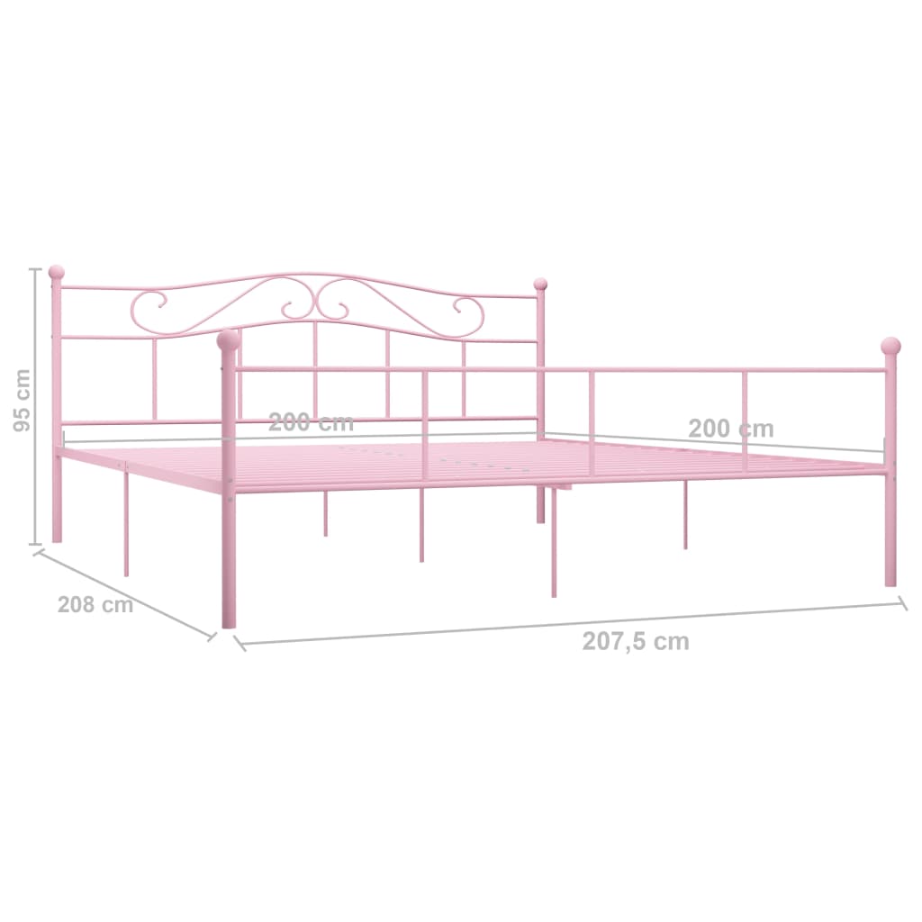 Giroletto Rosa in Metallo 200x200 cm | homemem39