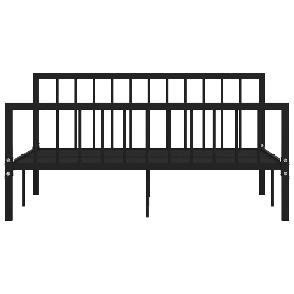Giroletto Nero in Metallo 160x200 cm | homemem39
