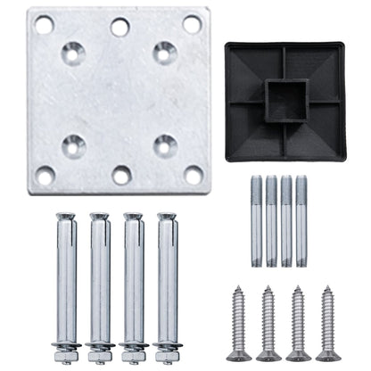 Pannelli Recinzione 2 Quadrati 1 Inclinato 446x186cm Marrone | homemem39