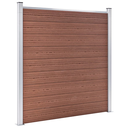 Pannelli Recinzione 4 Quadrati 1 Inclinato 792x186cm Marrone | homemem39