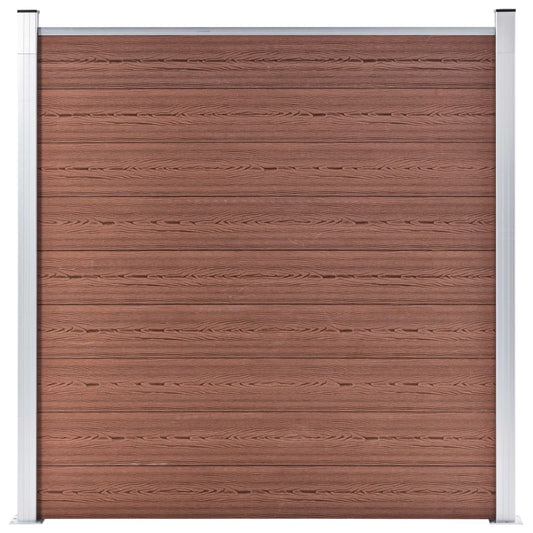 Pannelli Recinzione 6 Quadrati 1 Inclinato 1138x186cm Marrone | homemem39