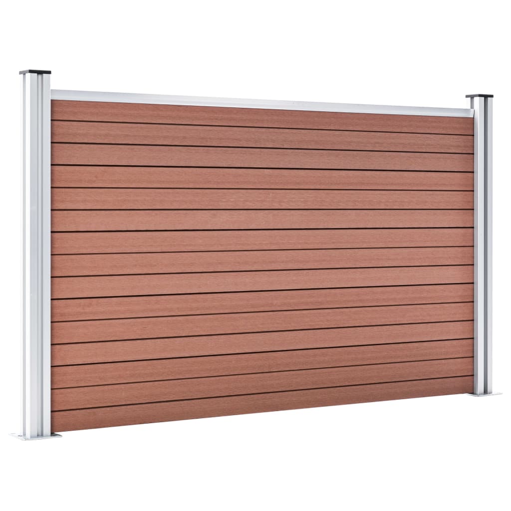 Pannello di Recinzione in WPC 526x106 cm Marrone | homemem39
