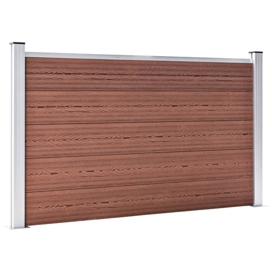 Pannello di Recinzione in WPC 872x106 cm Marrone | homemem39
