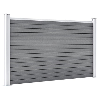 Recinzione da Giardino in WPC 353x106 cm Grigia | homemem39