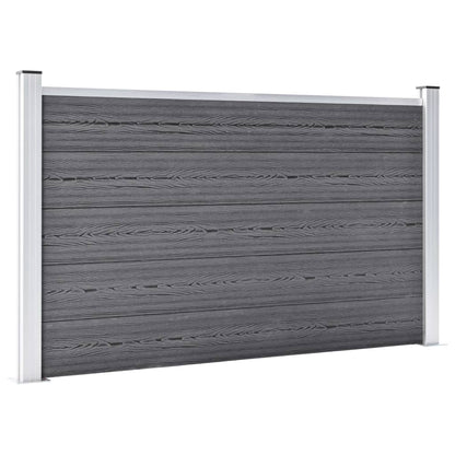 Recinzione da Giardino in WPC 526x106 cm Grigia | homemem39