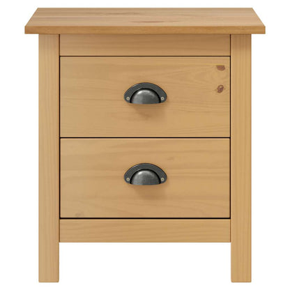 Comodino Hill 46x35x49,5 cm in Legno Massello di Pino
