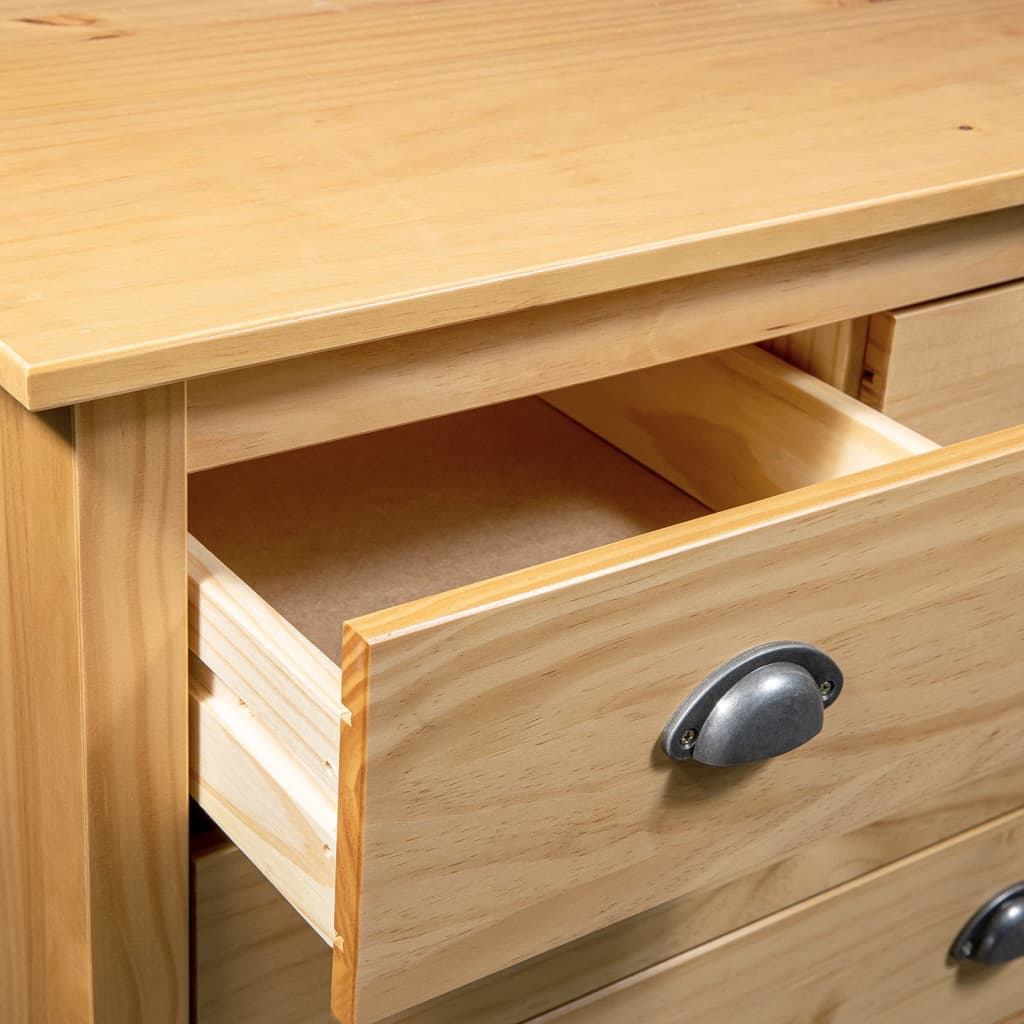 Credenza Hill 79x40x80 cm Legno Massello di Pino - homemem39