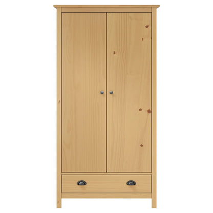 Armadio a 2 Ante Hill 89x50x170 cm Legno Massello di Pino - homemem39