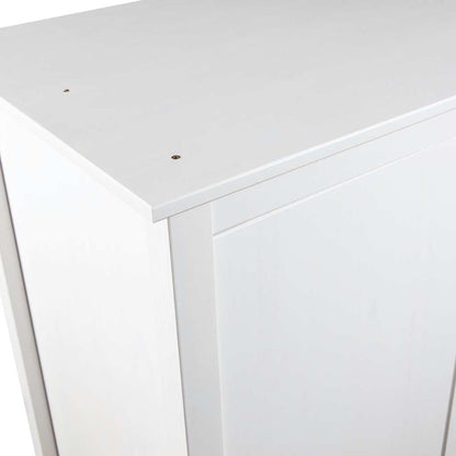 Armadio a 2 Ante Hill Bianco 89x50x170cm in Legno di Pino - homemem39