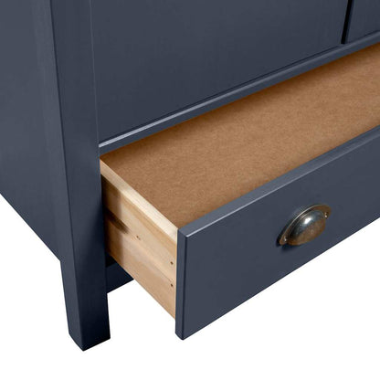 Armadio a 3 Ante Hill Grigio 127x50x170 cm in Legno di Pino | homemem39