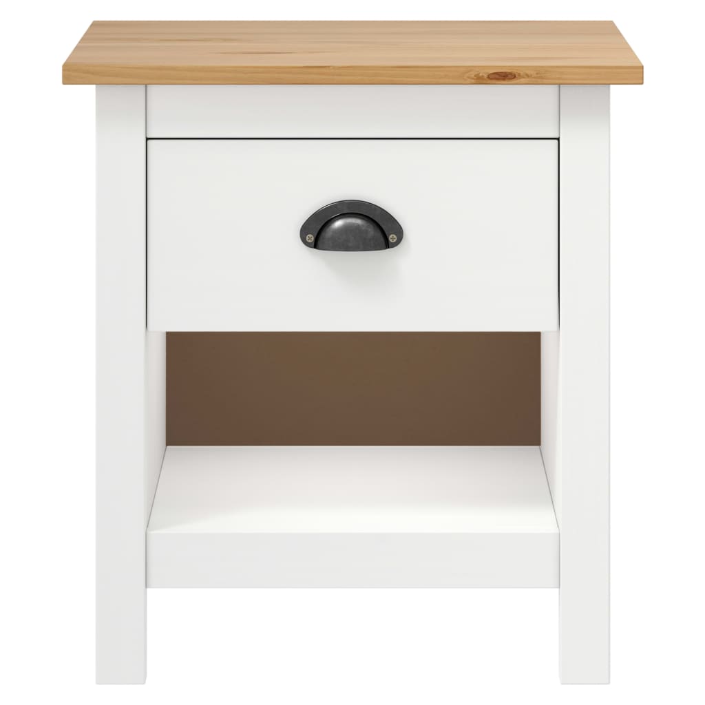 Comodini Hill 2 pz 46x35x49,5 cm Legno Massello di Pino - homemem39