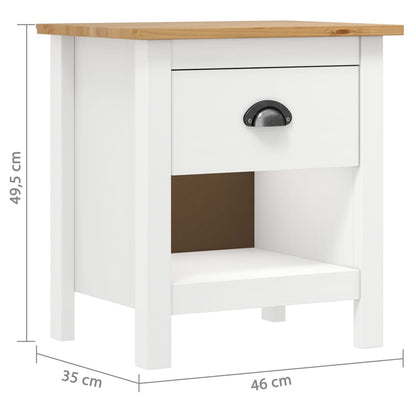 Comodini Hill 2 pz 46x35x49,5 cm Legno Massello di Pino - homemem39