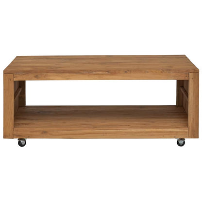 Tavolino da Salotto 110x60x40 cm in Legno Massello di Teak | homemem39