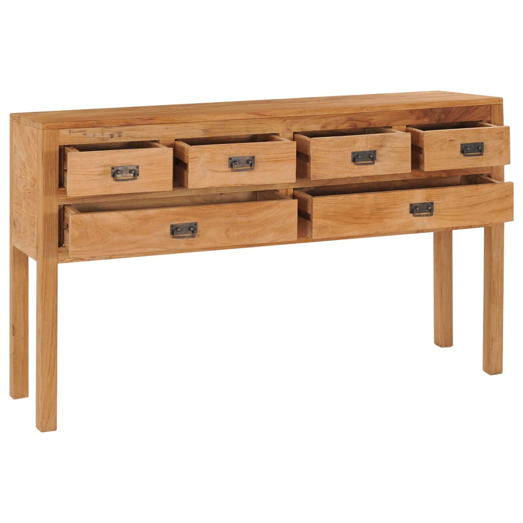 Credenza 125x30x75 cm in Legno Massello di Teak