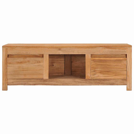 Mobile Porta TV 100x30x35 cm in Legno Massello di Teak | homemem39