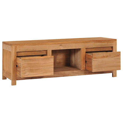 Mobile Porta TV 100x30x35 cm in Legno Massello di Teak | homemem39