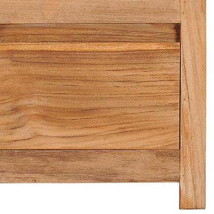 Mobile Porta TV 100x30x35 cm in Legno Massello di Teak | homemem39