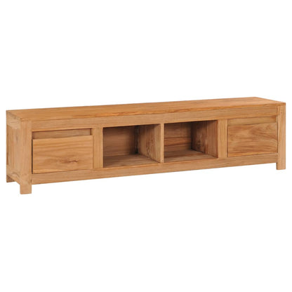 TV Cabinet 135x30x35 cm in Solid Teak Wood