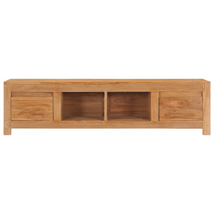 TV Cabinet 135x30x35 cm in Solid Teak Wood