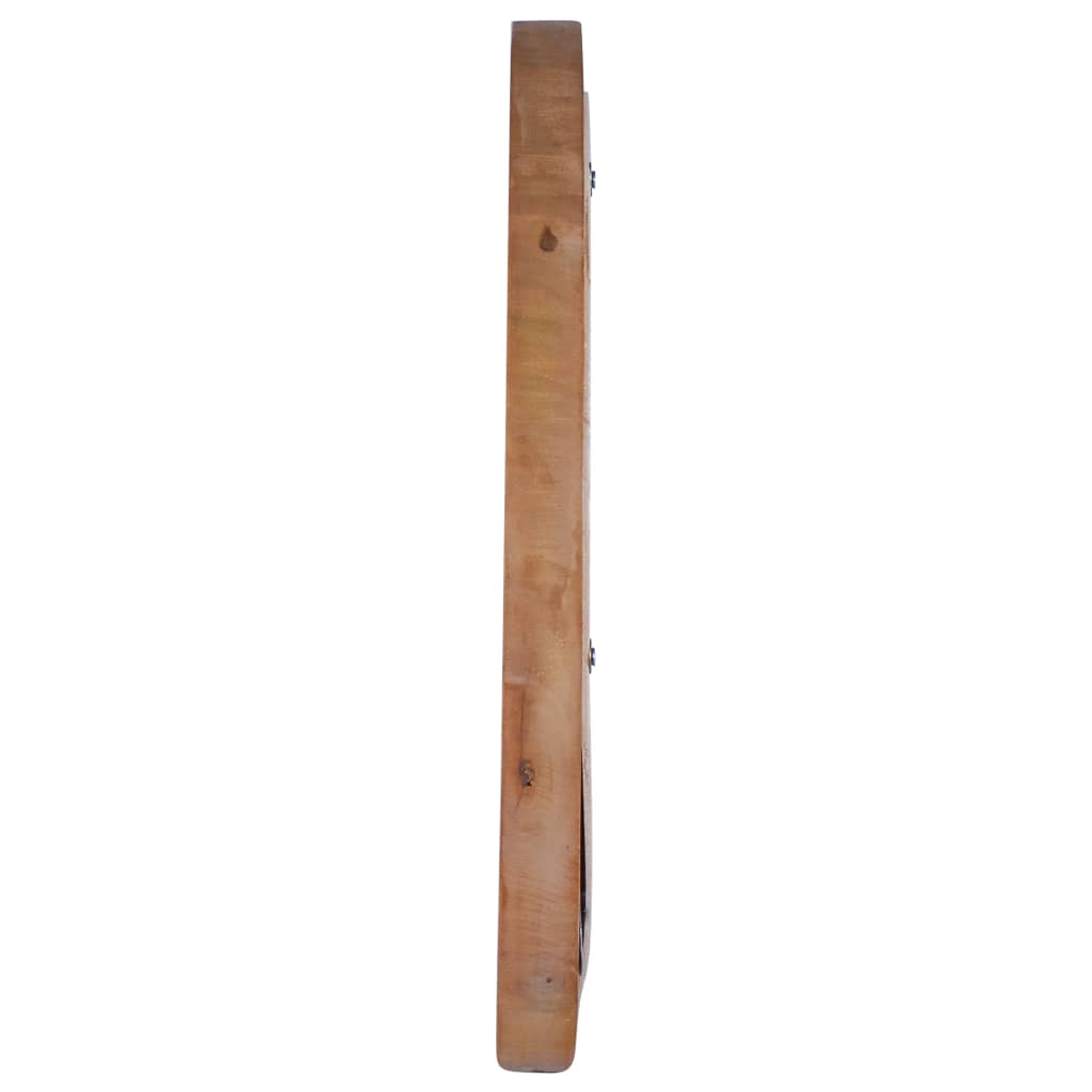 Specchio da Parete 40 cm in Legno di Teak Rotondo - homemem39