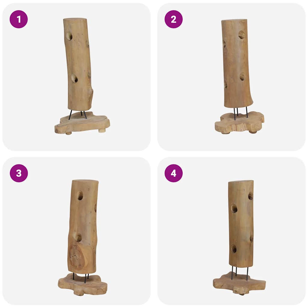 Cantinetta per 8 Bottiglie 40x30x80 cm in Legno di Teak - homemem39