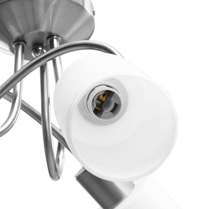 Lampadario Paralume in Ceramica a Cono Bianco 3 Lampadine E14 | homemem39