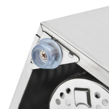 Portaposate con 5 Inserti Rettangolare in Acciaio Inox | homemem39