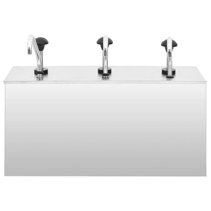 Distributore di Salsa in Acciaio Inossidabile 3 x 3,5 L