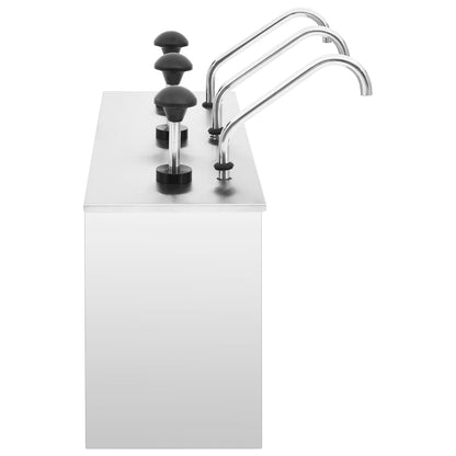 Distributore di Salsa in Acciaio Inossidabile 3 x 3,5 L