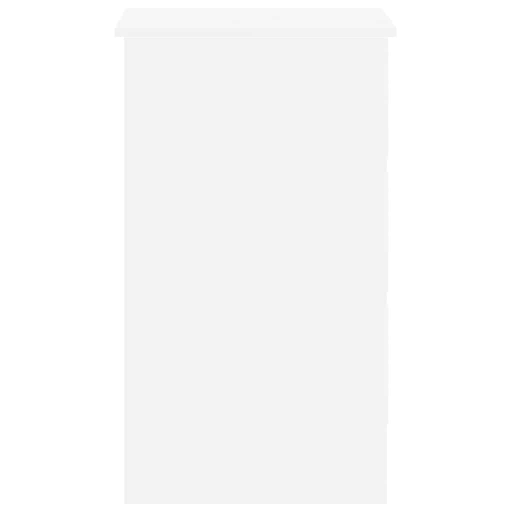 Scrivania Bianca 90x45x76 cm in Legno Multistrato - homemem39