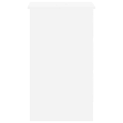 Scrivania Bianca 90x45x76 cm in Legno Multistrato - homemem39
