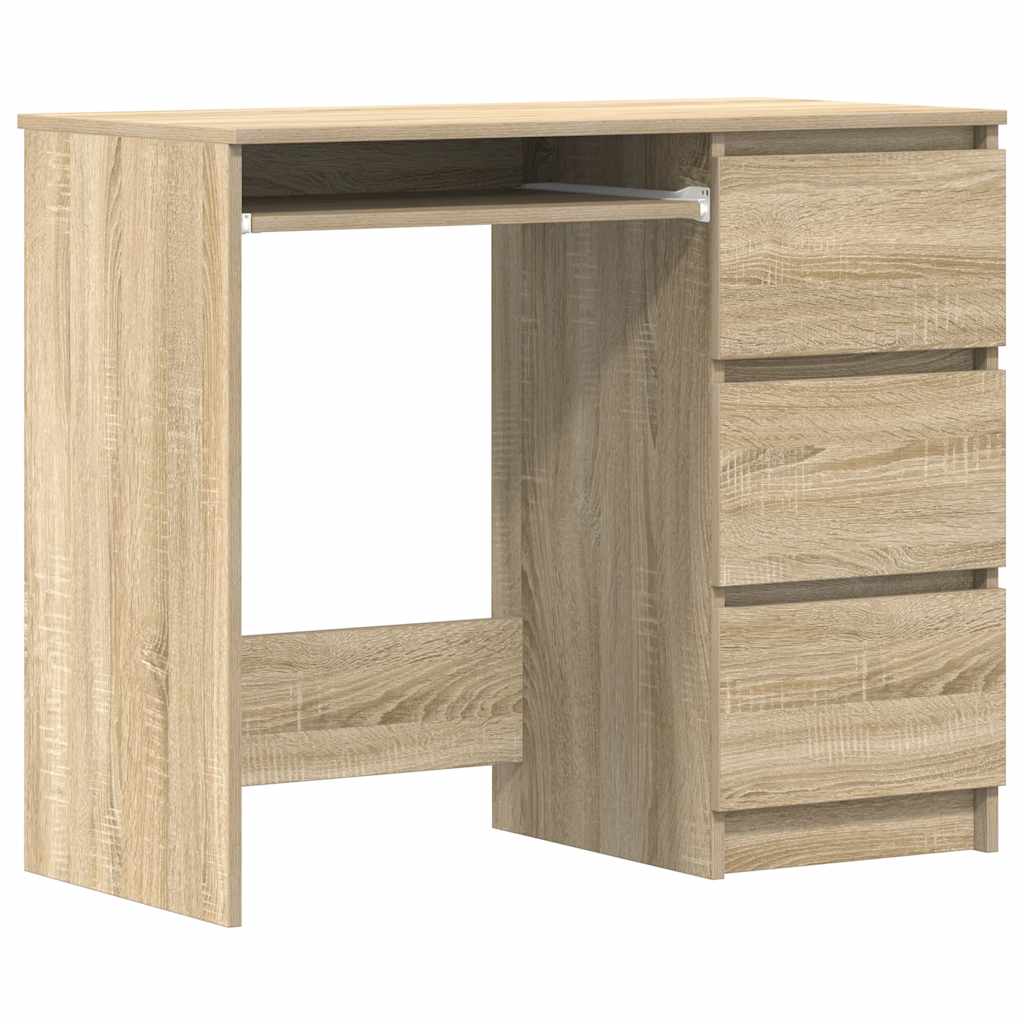 Scrivania Rovere Sonoma 90x45x76 cm in Legno Multistrato - homemem39