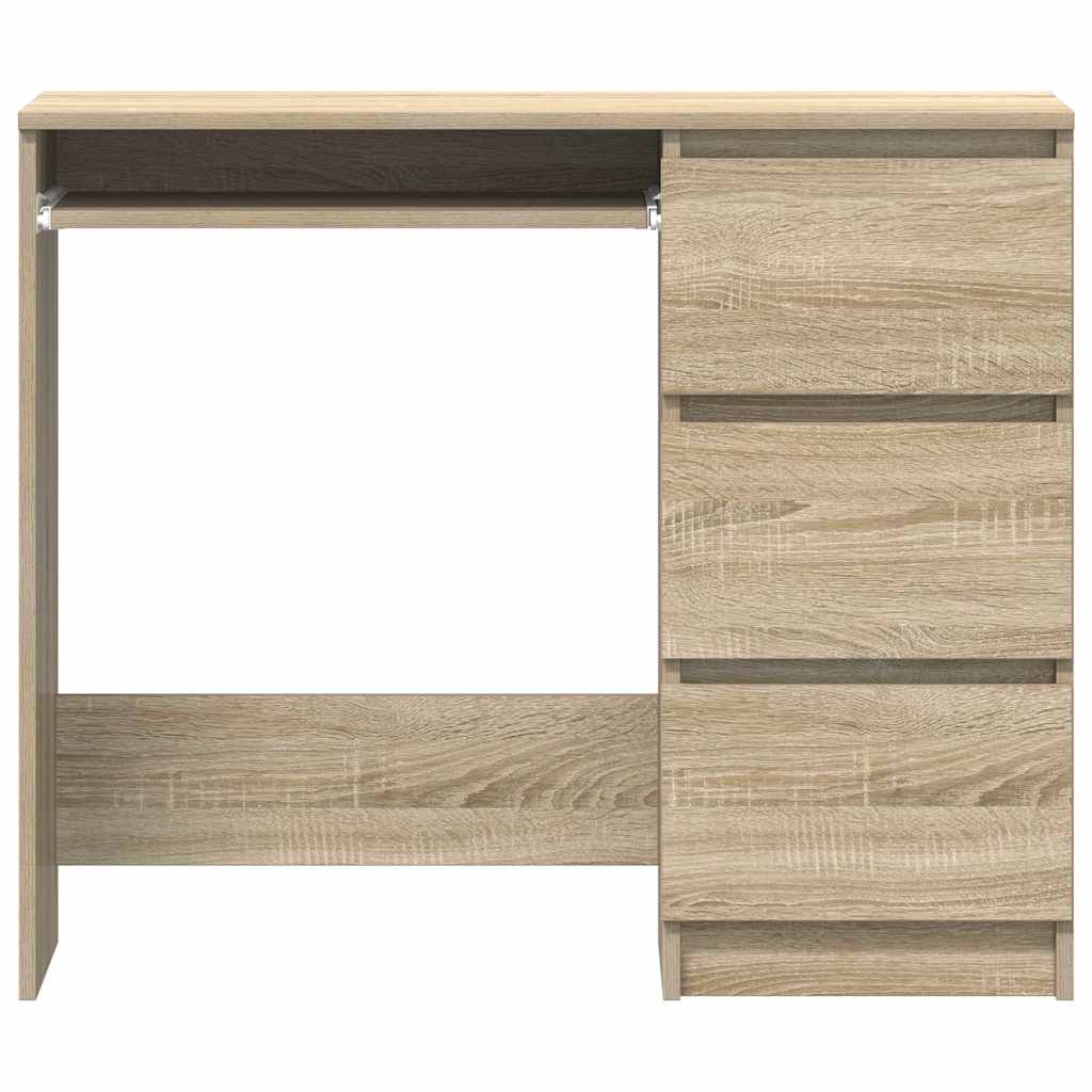 Scrivania Rovere Sonoma 90x45x76 cm in Legno Multistrato - homemem39