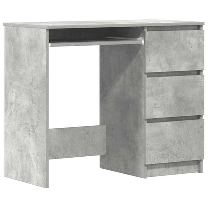 Scrivania Grigio Cemento 90x45x76 cm in Legno Multistrato - homemem39
