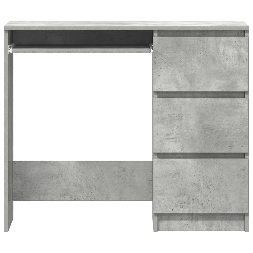 Scrivania Grigio Cemento 90x45x76 cm in Legno Multistrato - homemem39